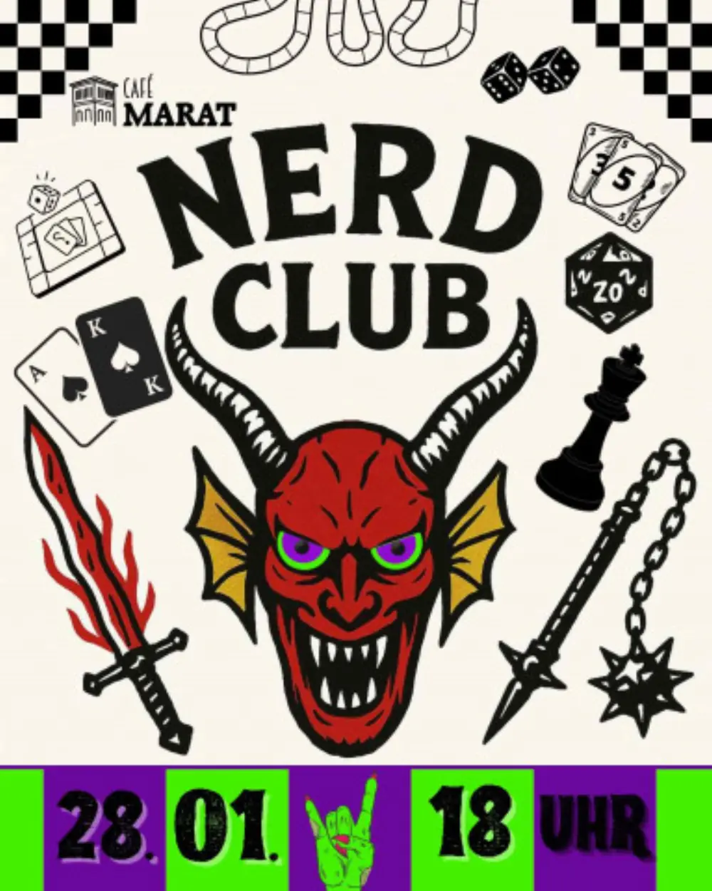 Poster: Nerd Club - der Spielestammtisch